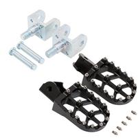 Motociklų CNC kojų atramos pedalai su jungiamaisiais laikikliais Light Bee Surron X S white
