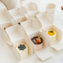 Creative Cake Slice Packaging Boxes 30 pieces beige