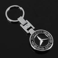GLC GLB 3D Metalinis Benz Ženklelio Raktų Pakabukas Raktų Žiedas Emblema Automobilio Aksesuarai Mercedes Benz AMG W206 W220 W212 W201 W210 W108 W168 W2 gray