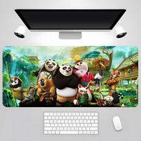 Kung Fu Panda pelės kilimėlis Žaidėjo PC žaidimų priedai Guminis kilimėlis XXL stalo kilimėlis Kilimėliai Klaviatūros spintelė Pelė Nešiojamieji kompiuteriai 700x300x3mm