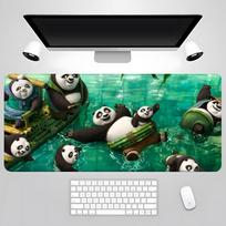 Kung Fu Panda pelės kilimėlis Žaidėjo PC žaidimų priedai Guminis kilimėlis XXL stalo kilimėlis Kilimėliai Klaviatūros spintelė Pelė Nešiojamieji kompiuteriai 900x400x3mm