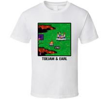 Toejam And Earl Video Game Classic Retro Fan T Shirt XL green