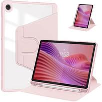Lenovo Tab 10.1 dėklas TB311FU Akrilinis 360 besisukantis stovas Planšetinio kompiuterio dėklas Lenovo Tab K10 2-os kartos TB311XU 10.1 colio apvalkalas Vaikams Tab K10 2nd TB-311FU rožinė
