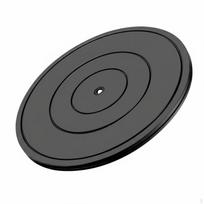 Bonsai Turntable 360° Rotation Display Stand Versatile for Gardeners, Hobbyists, Art Studio, 20CM juoda