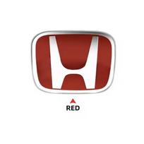 Car Steering Wheel Emblem H-Sticker For Honda Civic Accord City CRV Jade Fit Odyssey Hybrid Red Black Blue Interior  pb2 Modification raudona