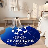 Uefa Champions League Round Area Rug Suitable for Foyer Study room Dormitory Living Rooms Antislip Round Carpet Decorate Offices 80cm