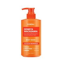 KUNDAL Honey & Macadamia Pure Perfume Body Wash Acacia Moringa 500ml – Moisturizing & Fragrant Body Cleanser