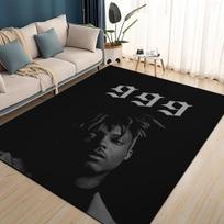 HOT Juice WRLD 999 3D Legend Rapper Star Rug Carpet for Living Room Bedroom Home Decor,kids Play Non-slip for Sofa Doormat 40x60cm( 15x23in ) gray