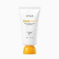 Anua Zero Cast Daily Moisture Sunscreen – Transparent Hydrating Sun Cream SPF50+ PA++++ 50ml white
