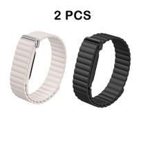 Magnetinis silikoninis dirželis Google Fitbit Air juostoms Fitneso sekiklio pakaitinis riešo dirželis apyrankė Google Fitbit Air dirželiams Google Fitbit Air white