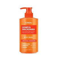 KUNDAL Honey & Macadamia Pure Perfume Body Wash Lime Basil & Mandarin 500ml – Moisturizing & Fragrant Body Cleanser