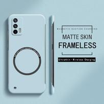 Rėmelio neturintis magnetinis dėklas Magsafe palaikymui, plonas, skirtas Xiaomi Mi 12 12T 11 11T 10 10T Pro, belaidžio įkrovimo, kietas PC, matinė galinė dalis for Mi 11T (11T Pro) mėtinė