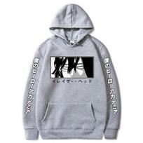 Mano Herojų Akademija Aizawa Shota Akys Mielas Anime Spausdintas Gobtuvėlis Naujas Vyriškas Ilgomis Rankovėmis Megztinis Moteriškas Streetwear Sudaderas L gray