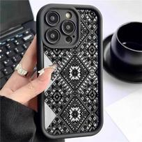 Rhombus Lace Ladder Black iPhone Pro Max Case for Models 14-17 Galaxy A05S juoda
