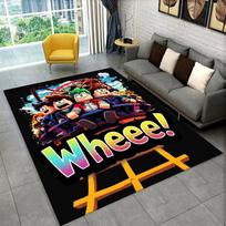 Animacinis R-Robloxs Žaidimų Žaidėjo Kilimas Kilimas Žaidimų Kambariui Miegamajam Svetainei Sofai Namų Dekoras, Vaikų Plotas Kilimas Neslystantis Grindų Kilimėlis 80x120cm