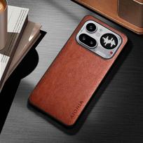 Klasikinis dėklas Nothing Phone 4A Pro Funda Stilingas Elegantiškas Patvarus PU Odos Dangtelis Nothing Phone 4a Dėklui Coque nothing phone 4a pro ruda