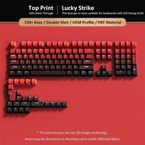 Xiaomi 130+ Keys Black Custom Double Shot Shine Through Keycaps RGB Backlit PBT Keycaps Cherry Profile for MX Switches Gaming Keyboard brown