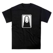 Kaonashi Figure No Face Anime Mask Spirited Figure T-Shirt 110 black