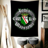 Legia Varšuva Sieninė gobelenas Estetiškas sienos kabinamas spausdintas audinio pledas Dekoratyviniai gobelenai miegamajam svetainei namų dekoravimui 130cm x 150cm