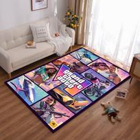 Grand Theft Auto V poster style rug, Non-slip rug suitable for living room and bedroom sofas. 70x100cm( 27x39in )