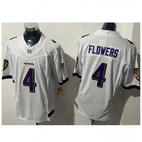 Baltimore Ravens NFL Football Jersey Short Sleeve Team Apparel Embroidered Mens Sports Fan Wear White-4 gray