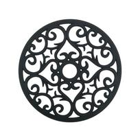 Single Hollow Placemat, Thickened Bowl Mat, Heat-Resistant Pad, Pot Mat, Table Mat, Kettle Mat 1pc juoda