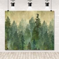 Vasaros Miško Fonas 10x8ft Žalias Miškas Pušies Medis Nuotraukų Fonas Miškinis Medis Fotografijos Fonai Kūdikio Krikštynoms 118×59inch/300*150cm