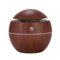 Xiaomi Mini Woodgrain Ultrasonic USB Humidifier and Essential Oil Diffuser Portable Desktop Aromatherapy for Home Office Use brown