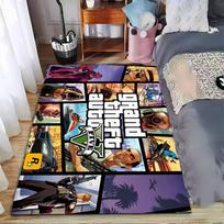 GTA V Collage Art Carpet suitable as a non-slip mat for the living room or bedroom sofa 40x60cm( 15x23in ) white