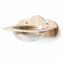 Katės lango sūpynės su siurbtukais Medinis rėmas ir stiklinė kapsulė Hamako lova Glass Capsule