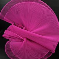 1yard/150cm Solid Accordion Fabric DIY Handmade Stiff Mesh Fabric Designer Material Pleated Clothing Fabrics