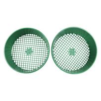 Set of 2 Garden Soil Sieves with Mesh Screen for Screening Small For Gravel Sand and Compost Soil for Gardening and Balcony Use China Mainland gray
