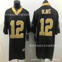 New Orleans Saints NFL Football Jersey 12 Olave Mens Womens Cotton Blend Sports Fan Apparel Game Day Medium