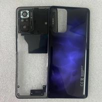 Redmi Note 10 Pro 4G M2101K6G pilnas korpusas, vidurinis rėmelis, baterijos galinis dangtelis, galinis dangtelis su kameros objektyvu, pakeitimas violetinė