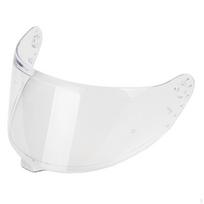 Full Face Helmet Wind Visor Curved Glossy for Motorcyclists, Riders, Commuting Transparent white