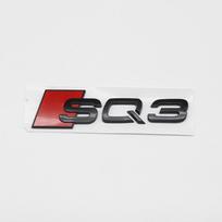 3D ABS Blizgus Juodas Chromuotas Galinio Dangčio Raidės Emblema Audi SQ8 SQ7 SQ5 SQ3 R8 RS Performance Pakeitimas Tiuningas Priedas