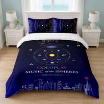 Coldplay Bedroom 3Pcs Bedding Set Soft Bed Sheet Pillowcases Home Bedding Decoration 140cmx210cm