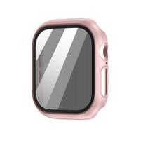 Dėklas Apple Watch Series 12 (42 mm),su apsauginiu stiklu privatumui Rose Gold
