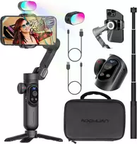Gimbal AOCHUAN X Pro z oświetleniem RGB (czarny)