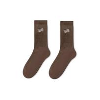 Men'S Fashion Simple Anti-Odor and Sweat Absorbing Crew Socks, Comfortable and Breathable Socks, Suitable for Daily and Outdoor Wear Sweat-Resistant kava