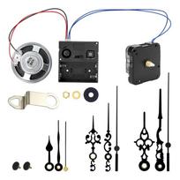 Automatinis muzikos melodijų ir dūžių laikrodžio mechanizmas dideliems pastatomiems laikrodžiams, remonto dalis, patvari konstrukcija black