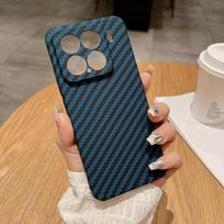 For Xiaomi Mi 15 14T Pro Case Hard carbon fibre Slim Protective Back Cover Case For Xiaomi Mi 14T 13T Pro 14Ultra Mi15 14 Shell For Mi 14 gray
