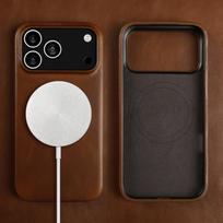 Vintage Oil Wax Full Covered Genuine Leather Case for Iphone 17 Pro Max 16 15 14 13 12 11 for Magsafe Magnetic Phone Cover Cases Genuine Leather&iPhone17 Pro