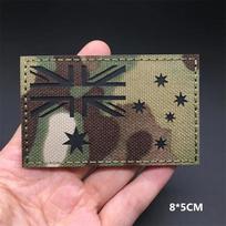 3D Multicam National Flags Patches Ir Reflective Patches On Clothes Tactical Badges Hookloop Laser Cut Supplies Diy Acessories