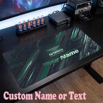 Aston Martin Customized Name Text Mouse Pad, Large Desk Mouse Mat Personalized Home Office Present 30cmx60cm black
