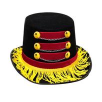 Costume Top Hat with Tassel for Christmas Halloween Party One Size black