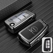 Automobilio sulankstomo rakto dėklas Korpusas Raktų pakabukas Nissan Qashqai X-Trail Juke J11 Murano Tiida Altima Maxima Livina Nismo Priedai gray