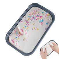 Lipni Dėžutė Tortas Squishy Žaislas Lėtai Kylanis Suspaudžiamas Žaislas Sviesto Ledų Dėžutė Squishy Fidget Žaislas Antistresinis Atpalaiduojantis Rankoms Relaksacija Dovana gray