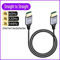8K 90 laipsnių HDMI 2.1V kabelis 8K 60Hz 4K 120Hz 48Gbps EARC ARC HDCP itin didelės spartos HDR skirtas HD televizoriui, nešiojamam kompiuteriui, projektoriui, PS4, PS5 0.5m/Straight