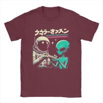 Joystick Diplomacys Alien Men's T Shirt Novelty Tees Short Sleeve Round Neck T-Shirts 100% Cotton Gift Idea Tops XXXXXL bordinė